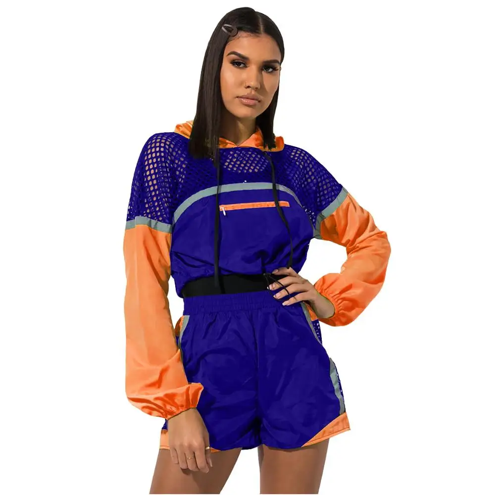 Sexy Fluorescent Color Patchwork Women