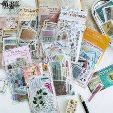 60 шт./упак. винтажные дневник календарь декоративные наклейки Ablum Стикеры для дневника Пользовательские Милые хлопья Скрапбукинг наклейки