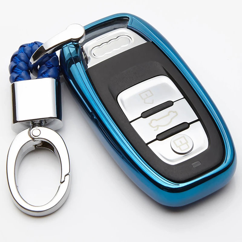 

TPU Remote Smart Key Cover Case Fob For Audi A1 A3 A4 A5 A6 A7 A8 Quattro Q3 Q5 Q7 2009 2010 2012 - 2015 Car Accessories
