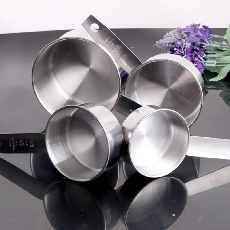 Горячая мерная ложка лопатка из нержавеющей стали для выпечки сахара Кухня Кофе измерительные инструменты набор