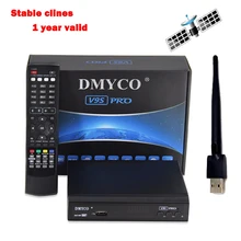 2018 Latest satelliter receiver V9S PRO Receptor DVB-S2 IP TV box full HD 1080p USB WIFI Antenna with 1 year Europe 7 Clines