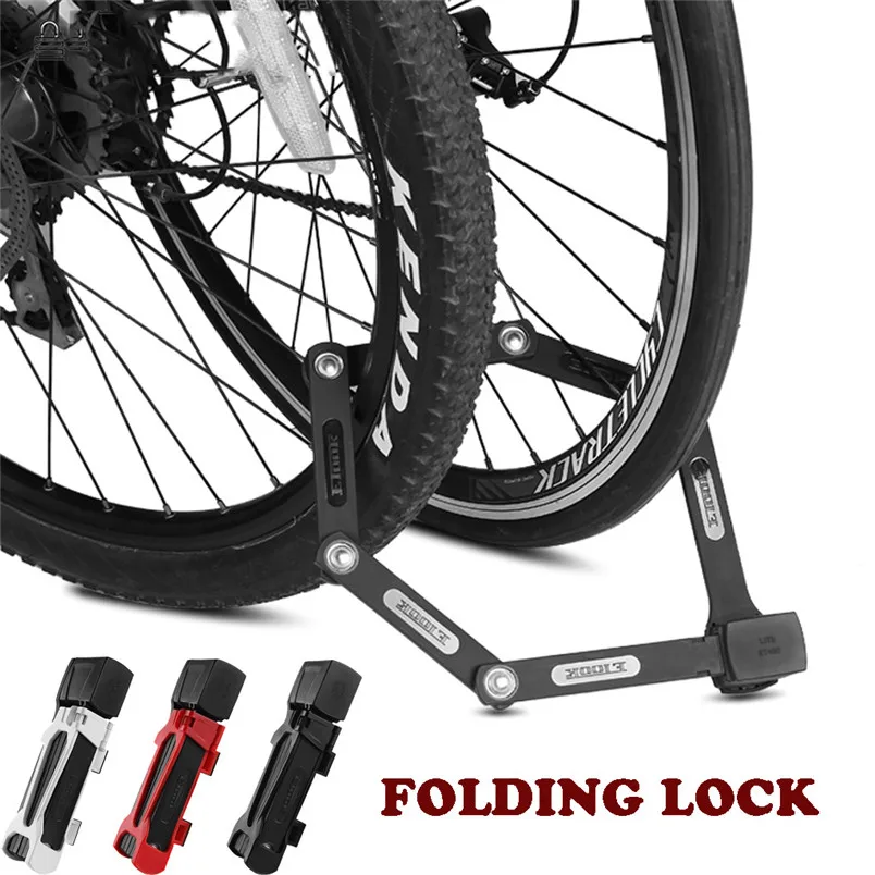 

Etook Lock Bike Steel Foldable Lock 2 Keys 4.11mm 750mm Black New Road bike Folding Lock Riding Supplies 40MA15