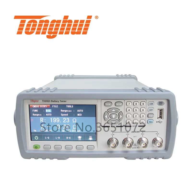 TH2523 тестер батареи внутреннего сопротивления 100uV 65V 1uΩ 3.5kΩ измеритель