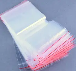 Прозрачный пакет пластиковый само многоразовый уплотнитель пакет со струнным замком сумка для дома разное хранение 6X9 см