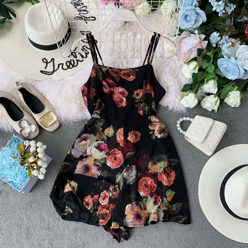Summer Chic Shorts Playsuits Women Bodysuits Casual Camis Rompers Print Floral Jumpsuits Bohemian Beach Holiday Body Mujer Summer Chic Shorts Playsuits Women Bodysuits Casual Camis Rompers Print Floral Jumpsuits Bohemian Beach Holiday Body Mujer