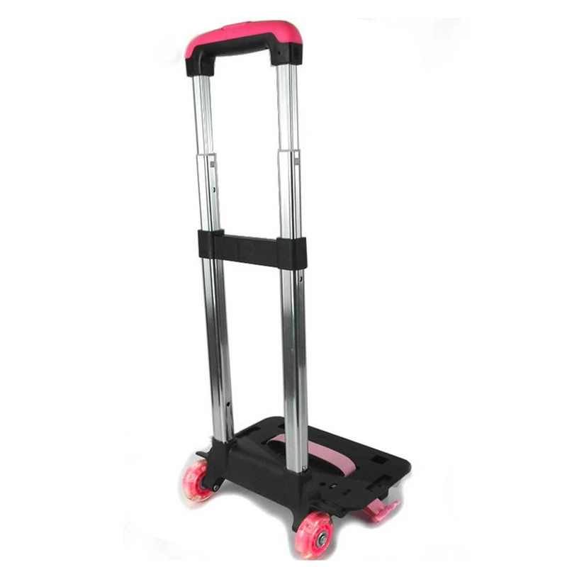 Folding Pulling Rod Bracket Rolling Cart Trolley School Bags Parts Kids Cartoon Two Wheels Trolley Accessories For Boys Girls Folding Pulling Rod Bracket Rolling Cart Trolley School Bags Parts Kids Cartoon Two Wheels Trolley Accessories For Boys Girls