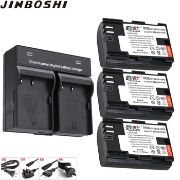 

3PCS 2600mAh LP E6 LP-E6 LPE6 Digital Camera Battery + Dual LED Charger for Canon Mark II Mark III 6D 7D 60D 60Da 70D 80D 5DS 5D