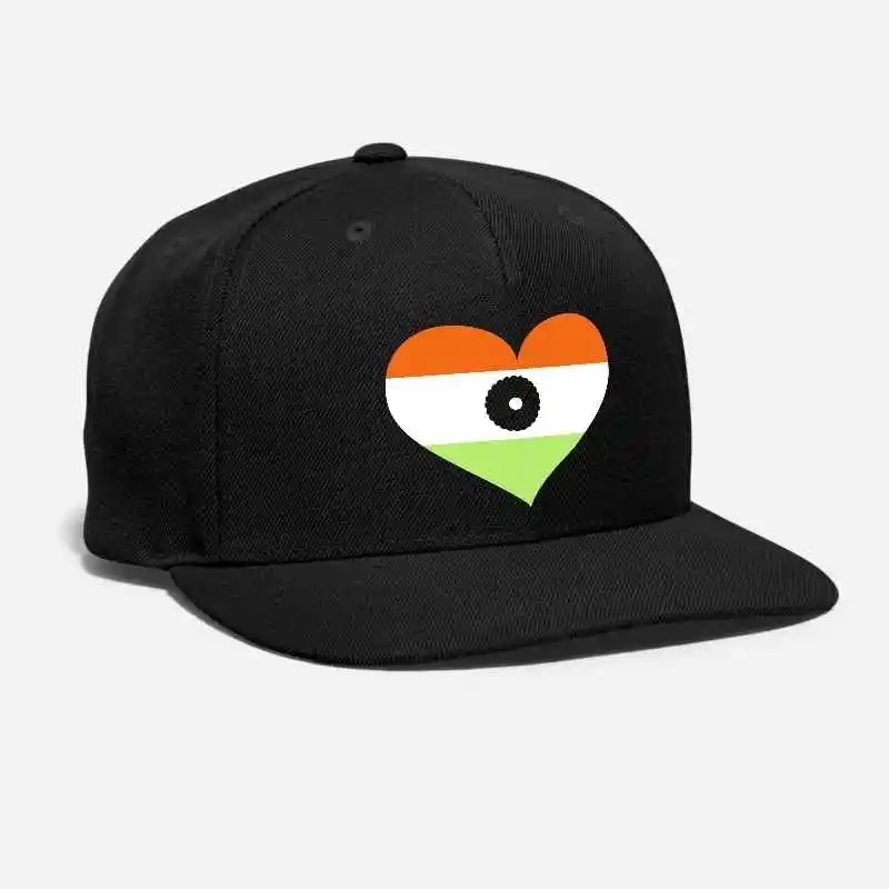 Индийская нашивка с вышитым флагом Love Heart Bharat Ganarajya Emblem Shield coat of arms New Delhi унисекс Регулируемый бейсболка кепка