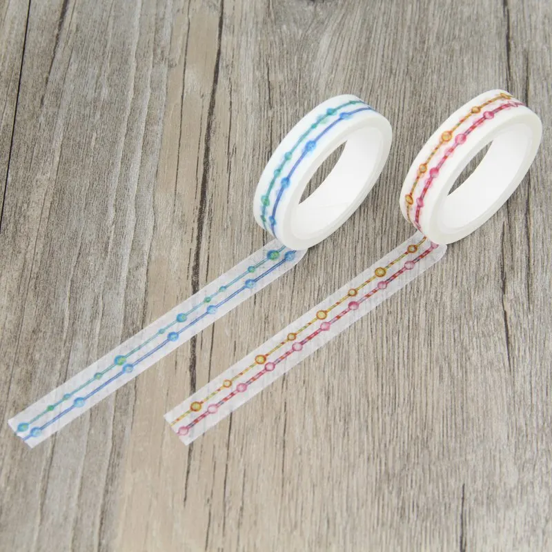 Jewelry Bracelet Slim Washi Tape Paper Masking Tapes Decorative
