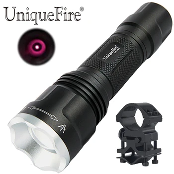 

UniqueFire Infrared Night Vision Flashlight 1507 OSRAM IR 850NM Led Zoom 3 Modes Adjustable Focus Lens Lamp+QQ07 Scope Mount
