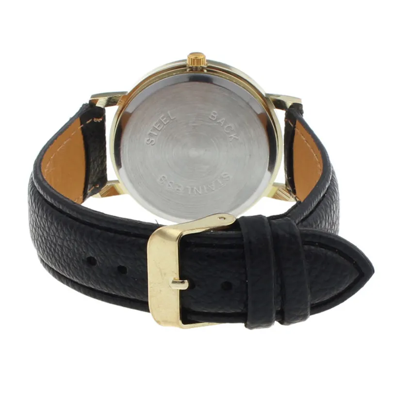 Luxury Women Symbol Pattern Leather Analog Quartz Dial Watch Women Watches Bracelet Watch Ladied #4m20 (7)