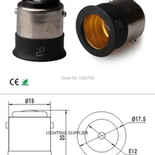 30 шт. BA15D для E12 фотолампы с патрон переходник преобразователь BA15D-E12 светодиодный гнездо адаптера цоколь лампы