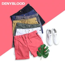 Denyblood джинсы мужские шорты чинос Короткие штаны прямые стрейч хлопок Капри Новое поступление; Летнее Bermudar 7380