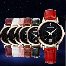 Fashion Women Watches Women Casual Leather Stap Stainless Steel Quartz Ladies Wristwatch Waterproof Date Female Watch