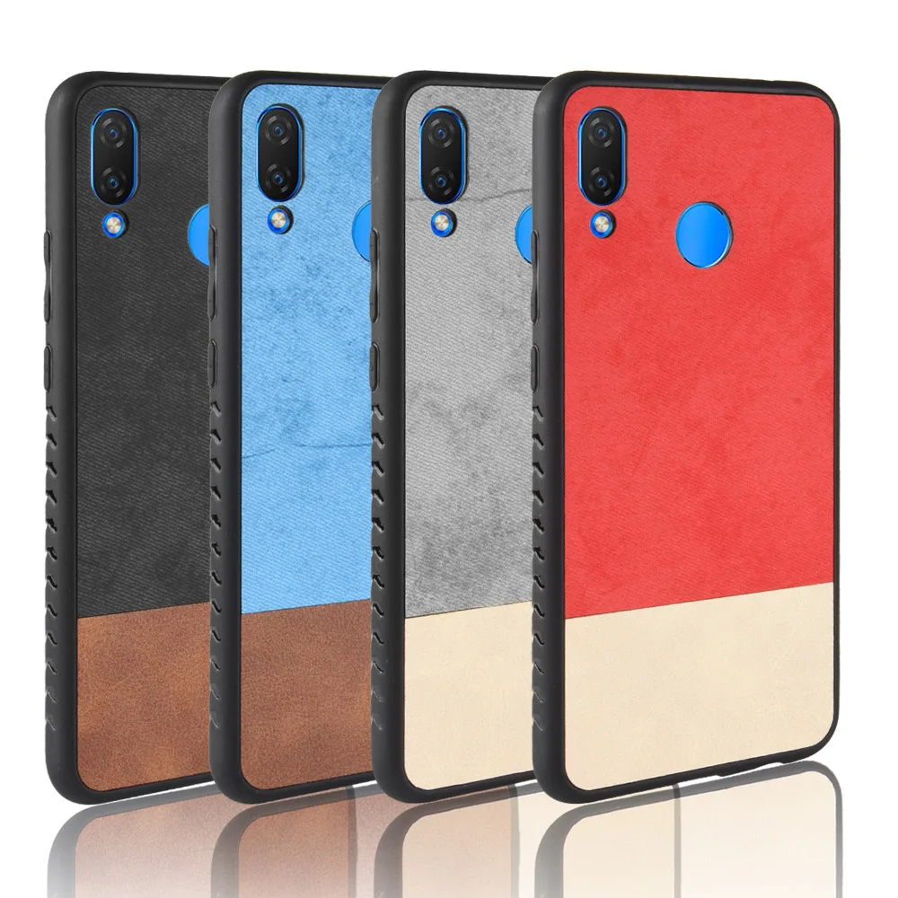 Luxury Mix Color Jean Retro Leather Case for Huawei P Smart Plus Cover Shell Nova 3i Back Phone Cases Fundas Coque |
