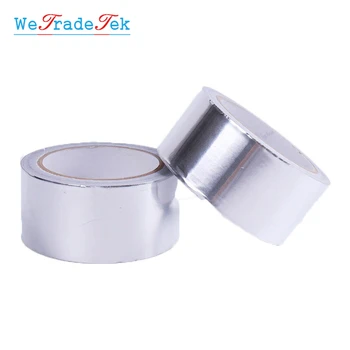 

20M Aluminium Foil Adhensive Sealing Tape Heat Thermal Resist Duct Repair High Temperature Resistant Foil Tape
