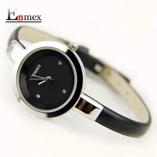 2016 festival Memorial Day cadeau Enmex femmes creative mince sangle montre-bracelet brève conception élégance de mode quartz lady montres