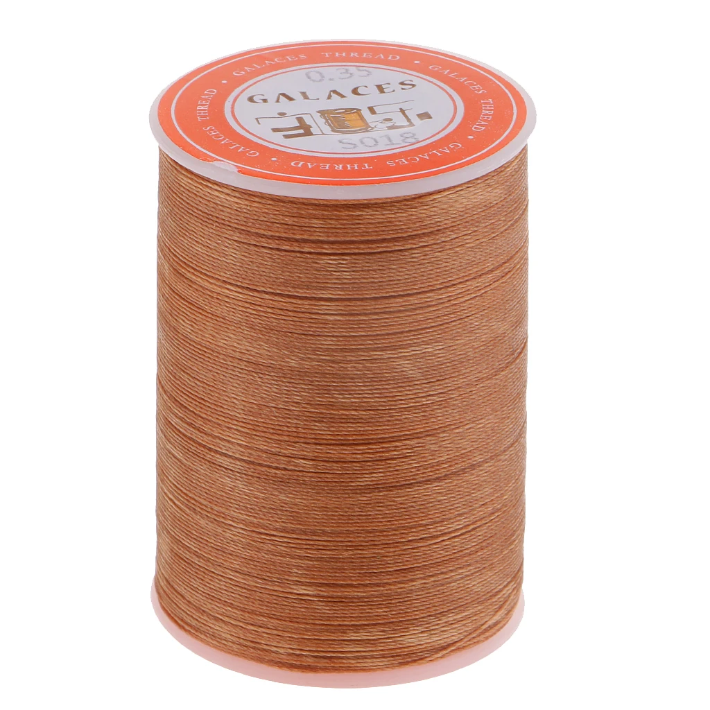 High Quality 4 Rolls 300M 0.35mm Durable Round Waxed Polyester Thread Wax String Leather Sewing Stitching Jewelry Craft