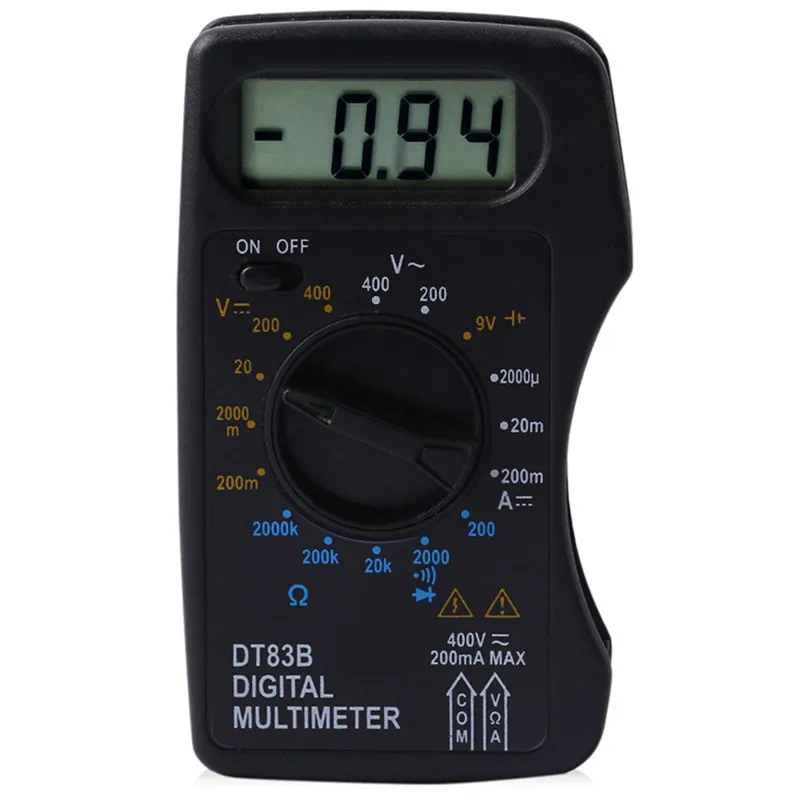 Digital Multimeter Handheld Multimeter AC DC Ammeter Voltmeter Tester