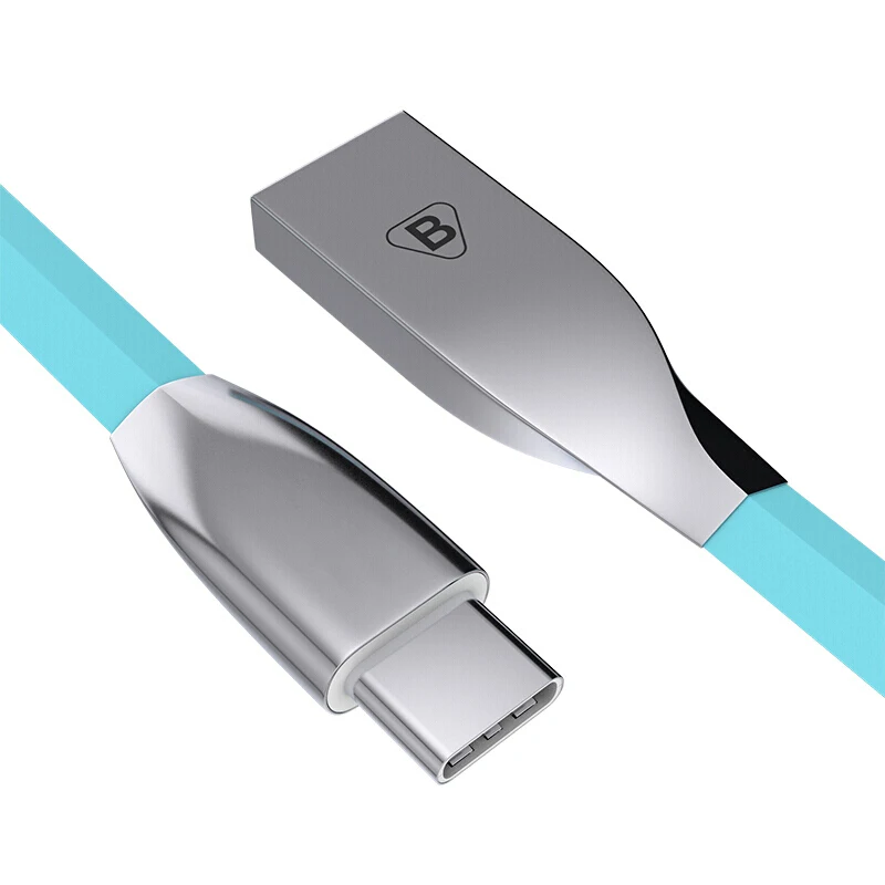 Biaze 1.2 M 2.4A USB نوع C كابل ل USB-C الهاتف المحمول سريع شحن شاحن يو اس بي كابل علامة هواوي P20 سامسونج غالاكسي S9 s8 زائد