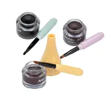 Мини гелевая подводка для глаз с косметические кисти для макияжа черная жизнь водонепроницаемый подводка для глаз 2MY26