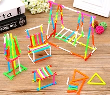 150 PCS 3D buliding toys Kindergarten Children Smart stick building blocks child plastic educational toys Diy