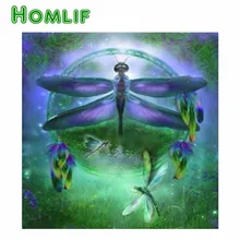 5d diy пользовательские алмазная живопись набор для картин из алмазов eigen foto Dreamy Стрекоза полный квадратный стежок Алмазная вышивка мозаика