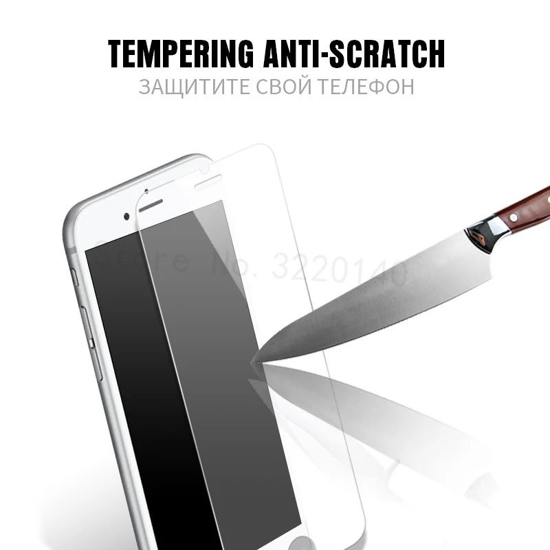 0.26MM 9H Premium Tempered Glass For iphone X 8 7 6 6s Plus 2.5D Screen Protector Glass For iphone 5 SE 6s 7 8 X Toughened Film-9