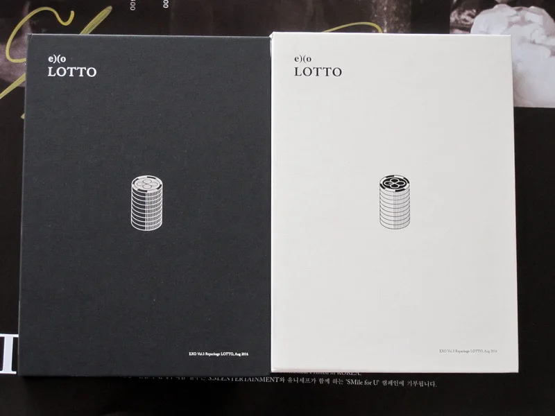 

EXO autographed signed with pen 2016 3nd follow-up album LOTTO CD+photobook new Korean and Chinese version 09.2016