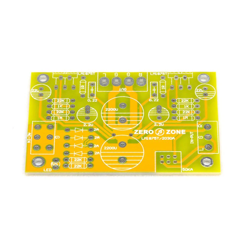 Классический LM1875T/TDA2030A двухканальный после класса печатной платы