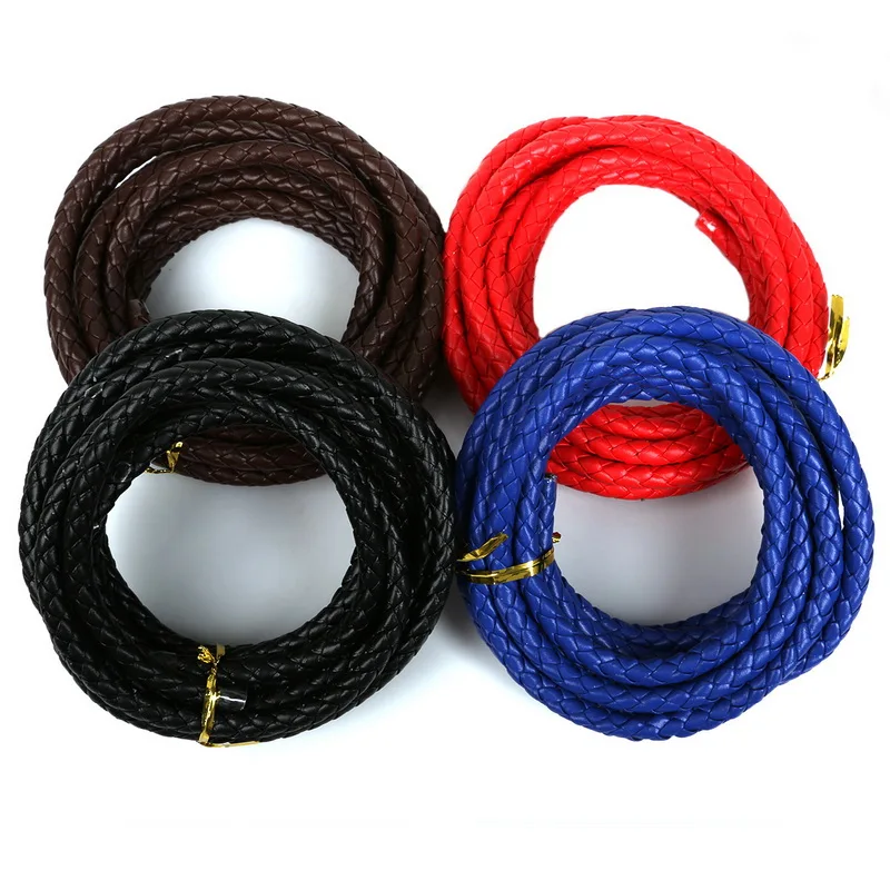 Corde Cuir 2mm vendue au mètre pour bijoux collier bracelet perles leather cord