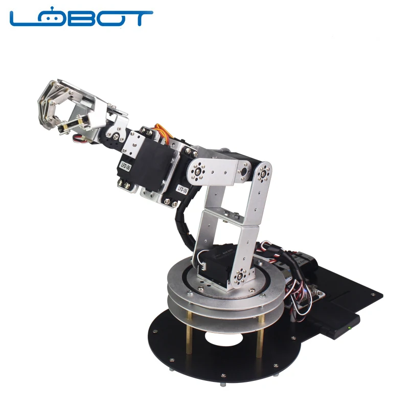 6 DOF робот Arduino рука металлический пять пальцев танцы сервопривод рычаг дистанционного управления Обучающие RC части робот
