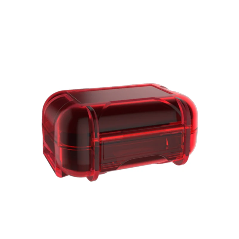 KZ ABS Смола водонепроницаемый ящик защита от падения защитный чехол портативный красочный портативный держатель сумка для хранения коробка аксессуары для наушников - Цвет: Красный