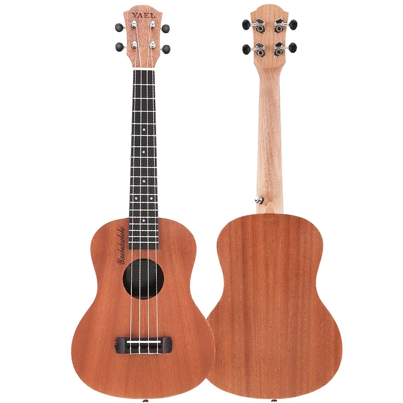 Yael Concert Ukulele Kits 23 Inch Sapele Wood 18 Fret Hawaii Four Strings Guitar With Bag Tuner Capo Strap Stings Picks Musica
