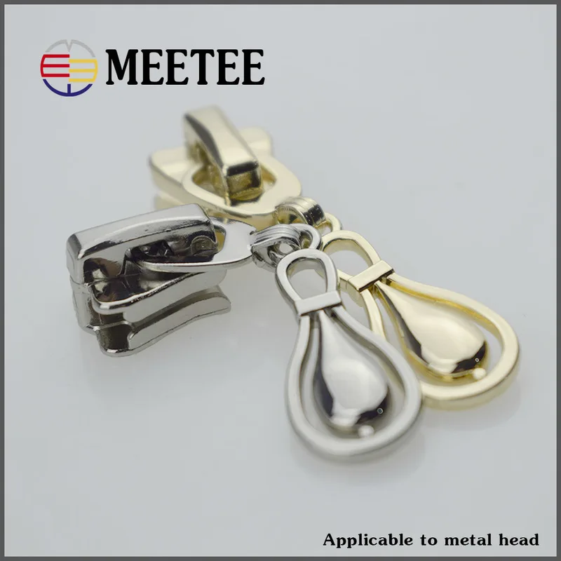 5 шт. Meetee 8 # металлический слайдер на молнии для одежды Jakect Ремонтный комплект