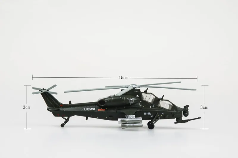 1:100 вертолет из сплава, WZ10 военная модель вертолета, литая металлическая игрушка, любимые детские развивающие игрушки