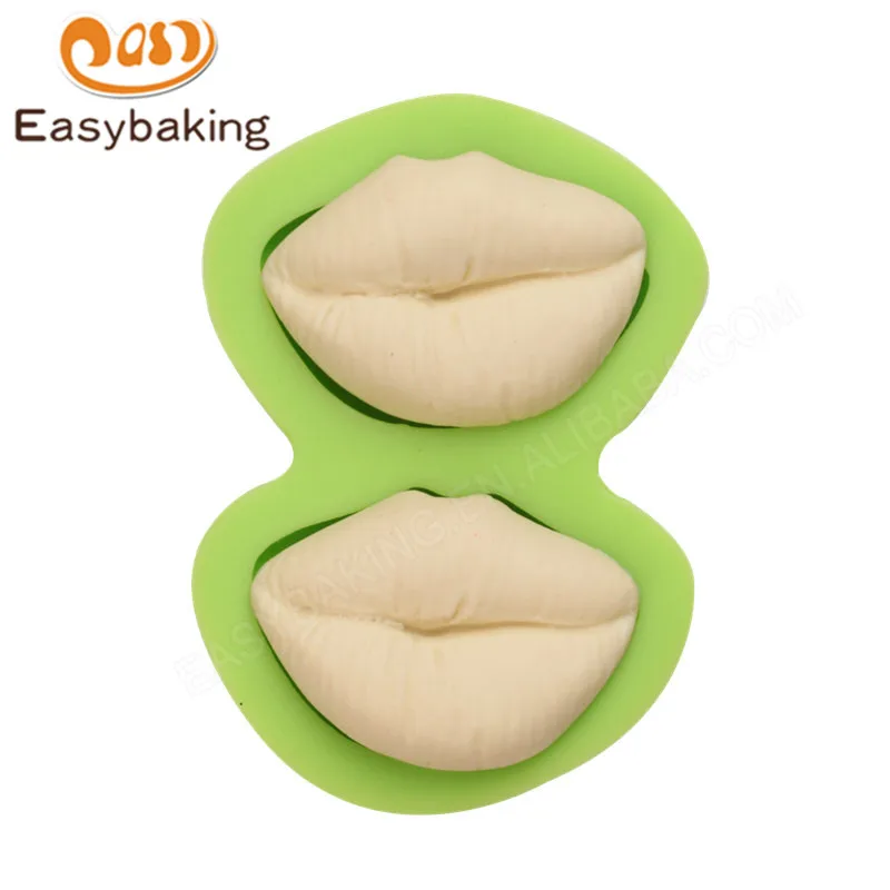 ES-1507 Two lips Silicone Molds for Fondant Cake Decorating