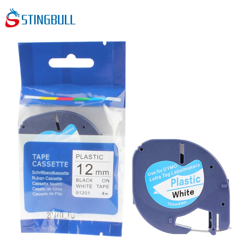 Buy 12mm*4m LetraTAG 91201 Label Printer Ribbons Black