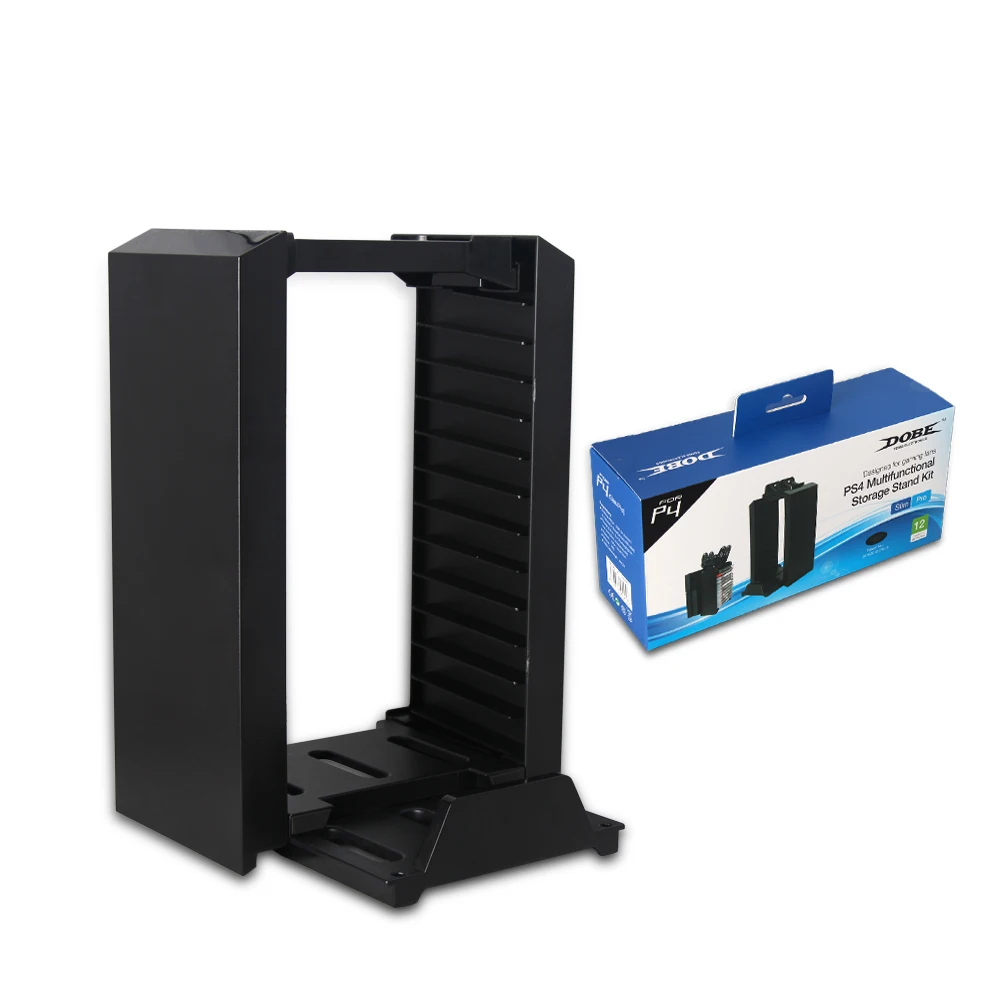 

2016 New Game Tower Multi-function Disc Storage Stand Kit for Playstation 4 Slim Disk Stand for PS4 Slim & Pro