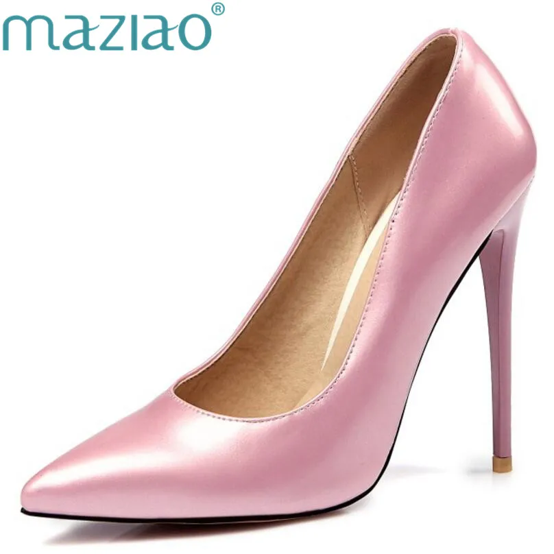 

MAZIAO Brand Shoes Woman High Heels Pumps Red High Heels 12CM Women Shoes High Heels Wedding Shoes Pumps Black Nude Shoes Heels