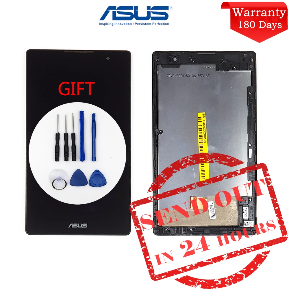 7 ''для Asus ZenPad C Z170 Z170CG P01Y Полный ЖК-дисплей Матрица сенсорный экран дигитайзер сенсор Z170CG сборка с рамкой