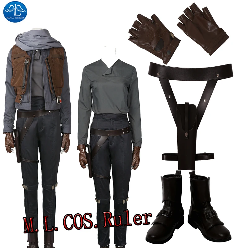 

Origin Rogue One:A Star Wars Story Jyn Erso Cosplay Costume Custom Made Any Size MANLUYUNXIAO
