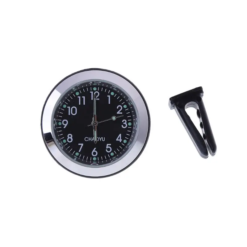 

Car Time Clock Ornaments With Luminous Auto Digital Watch A/C Air Outlet Vent Clip Air Freshener Car Accessories
