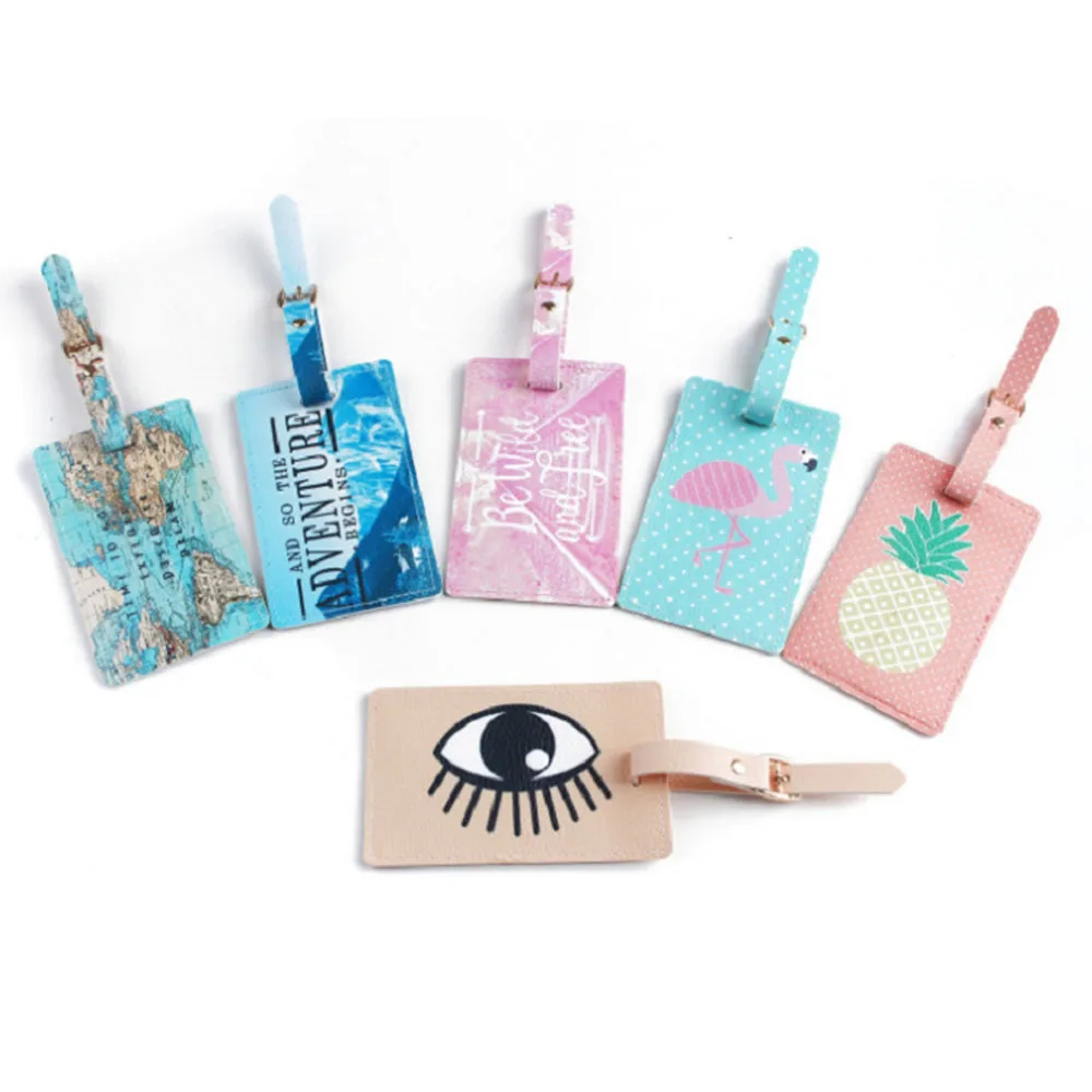 

Cartoon Animal Flamingo Luggage Tag Travel Accessories PVC Suitcase ID Address Holder Baggage Boarding Tag Portable Label