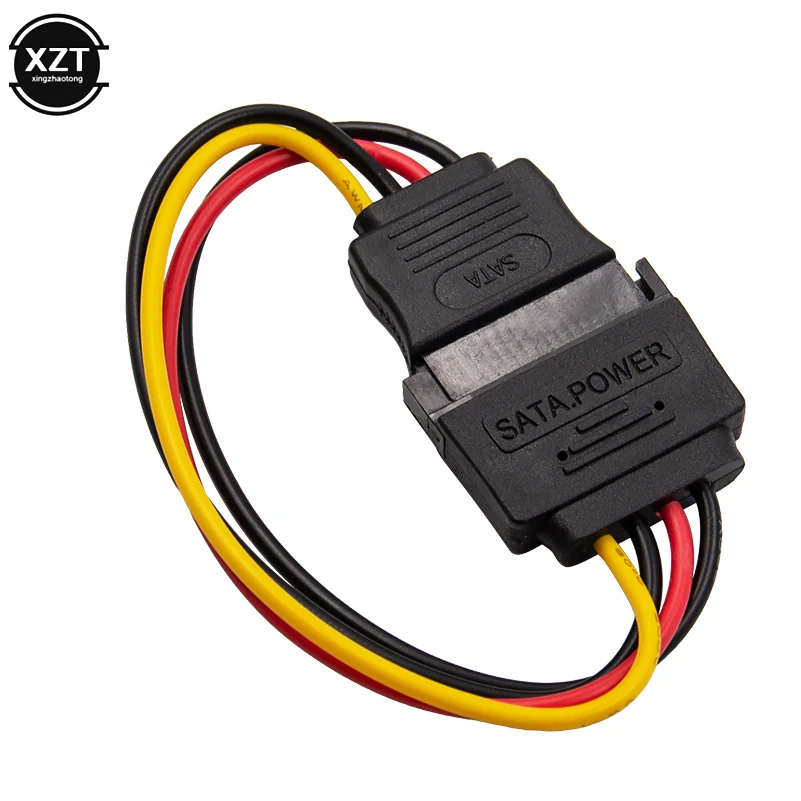 Новинка Удлинительный кабель SATA для жесткого диска 20 см 15pin штекер гнездо Sata M F HDD