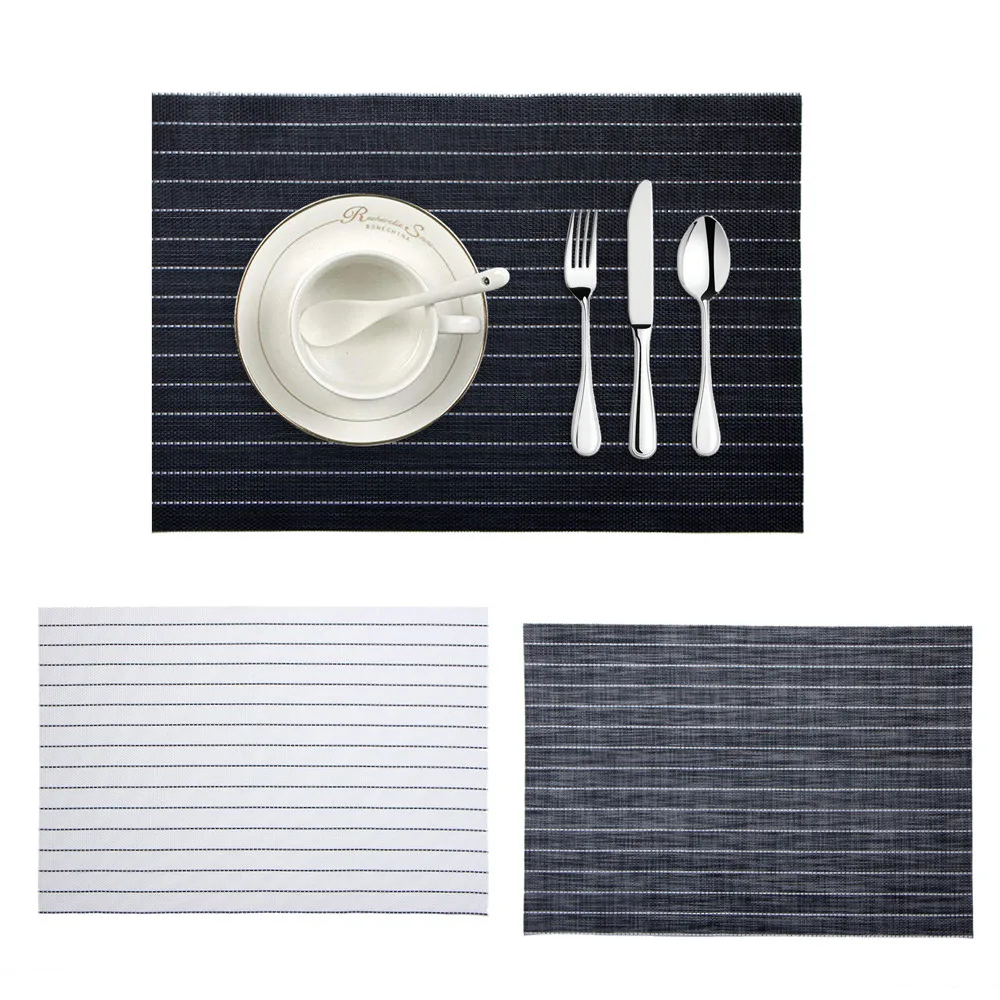 PVC Placemat Heat Resistant Non slip Pads Washable Table Mats