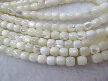 

4x4mm 5x6 6x8 8x10mm genuine MOP shell round barrel drum high quality mother of pearl ball white jewelry bead