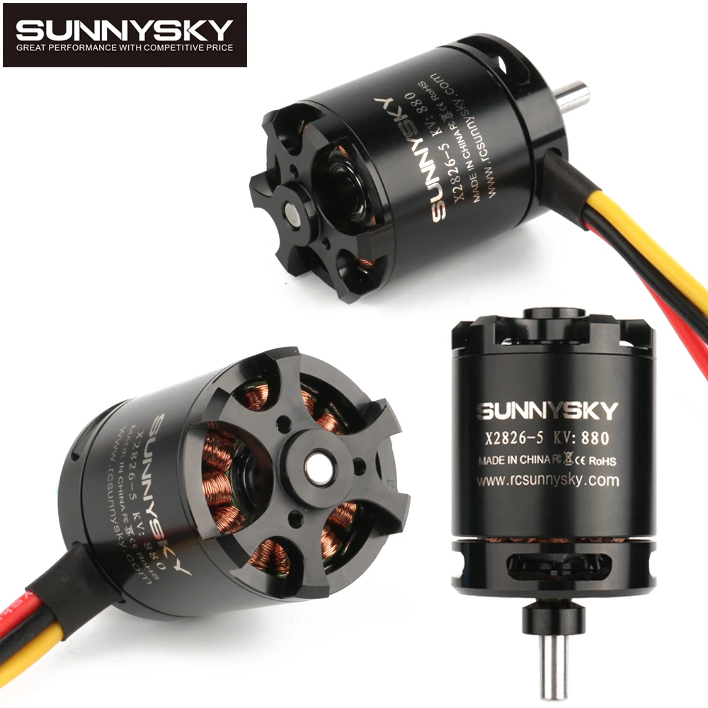 1 шт. SunnySky X2826 550KV 740KV 880KV 1080KV Outrunner безщеточный мотор для внешнего ротора для радиоуправляемого вертолета