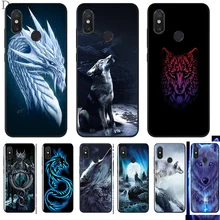 Волк, дракон Животные-1 шт. чехол для телефона чехол для Xiaomi Mi 6 8 Lite A1 A2 5X 6X F1 чехлы