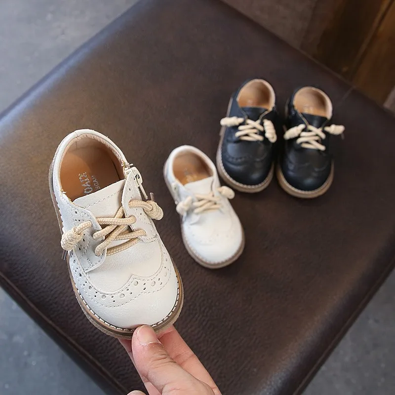 2019Spring New Genuine Leather Children's Shoes For Boys Girls Lace Up Flat Casual Shoes Breathable Non-slip Baby Toddler Shoes 2019Spring New Genuine Leather Children's Shoes For Boys Girls Lace Up Flat Casual Shoes Breathable Non-slip Baby Toddler Shoes